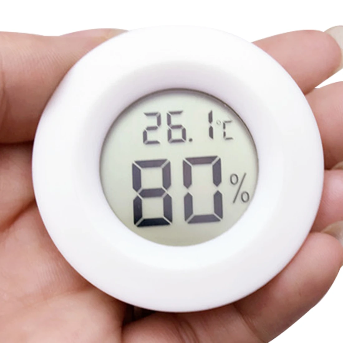 1 шт. ЖК-цифровой Круглый электронный термометр для питомца гигрометр тестер