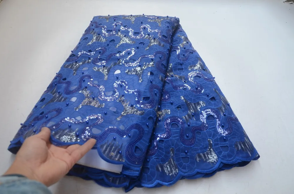 

Newly launched French organza lace fabric, 2019 African lace high-quality sequin embroidery lace lace dress fabric