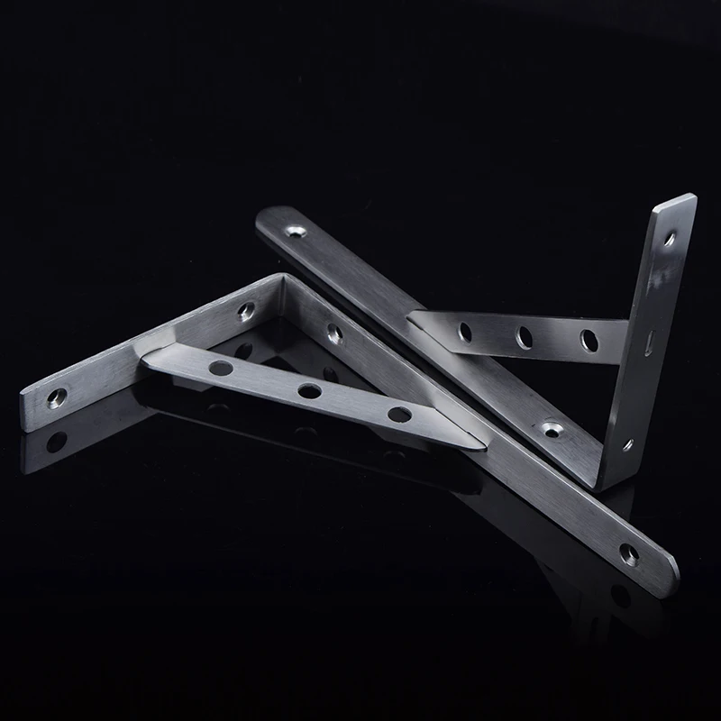 10PCS Heavy Duty Stainless Steel Wall Brackets Support Frame 20cm length Triangle Shelf Bracket Free Shipping by DHL | Обустройство