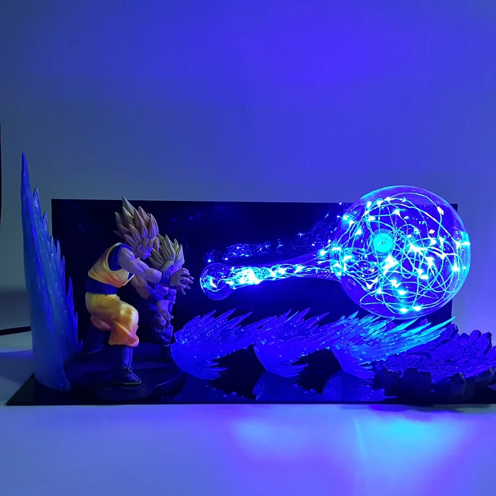 Dragon Ball Z Goku Gohan, светодиодные Ночники для Отца и Сына, светодиодная лампа Dragon Ball Super Son Gohan, светодиодная лампа, Dragon Ball