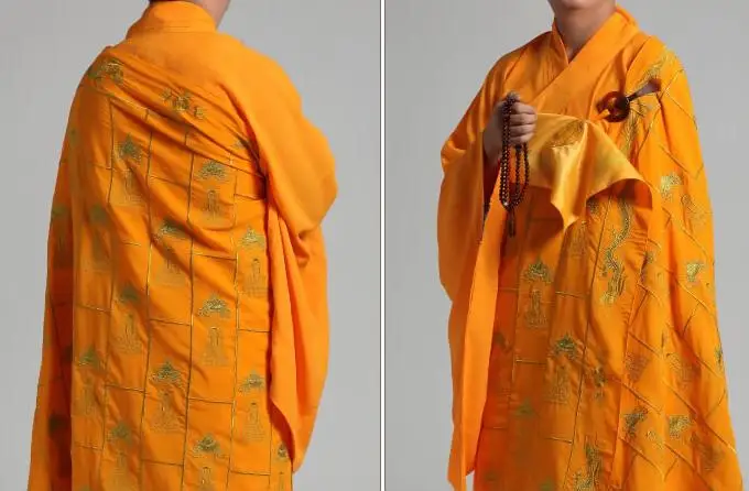 Буддистские Монки унисекс на заказ вышитые кейсы желтое золото Будда