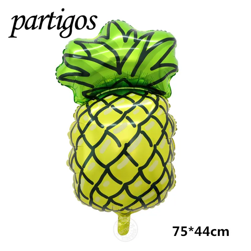 yellow pineapple 1 шт фрукты овощи шары Для летних вечеринок Декор клубника ананас арбуз мяч гелий Гавайи партия Декор тропические фрукты - Цвет: yellow pineapple
