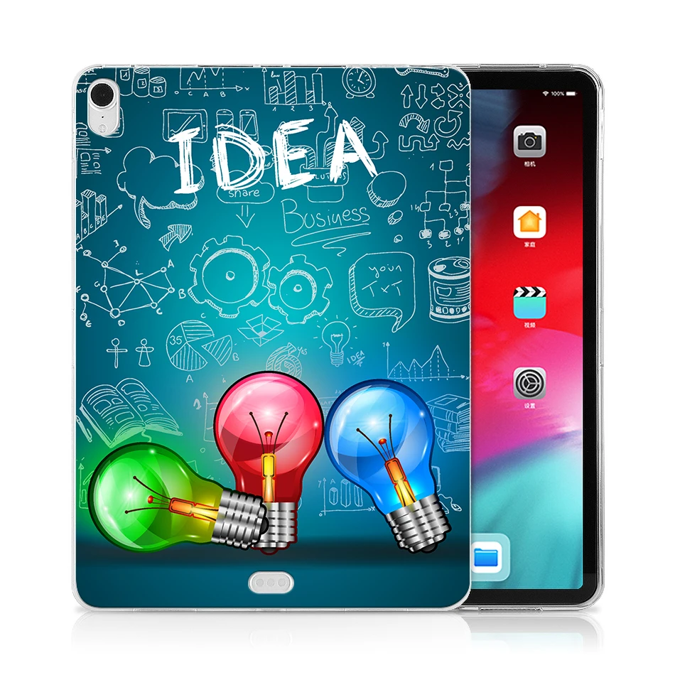 IP08 MTT Мягкий силиконовый чехол ТПУ для iPad Pro 12,9 дюйма тонкий прозрачный чехол-накладка планшет для надписей чехол A1895 A1983 A1876 A2014 - Цвет: IP08