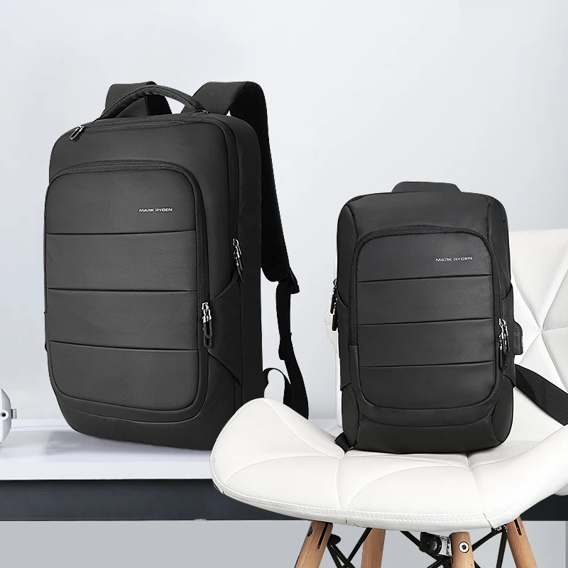 Mark Ryden человек мешок рюкзак на грудь водостойкий USB подзарядки рюкзаки Fit 15 6