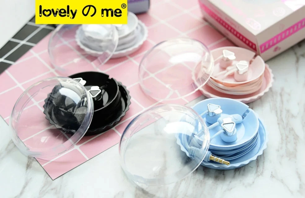 KEEKA Cute Mini Earphone in-ear Candy Color Girl Earbuds storage case box Universal for smartphone children youngster | Электроника