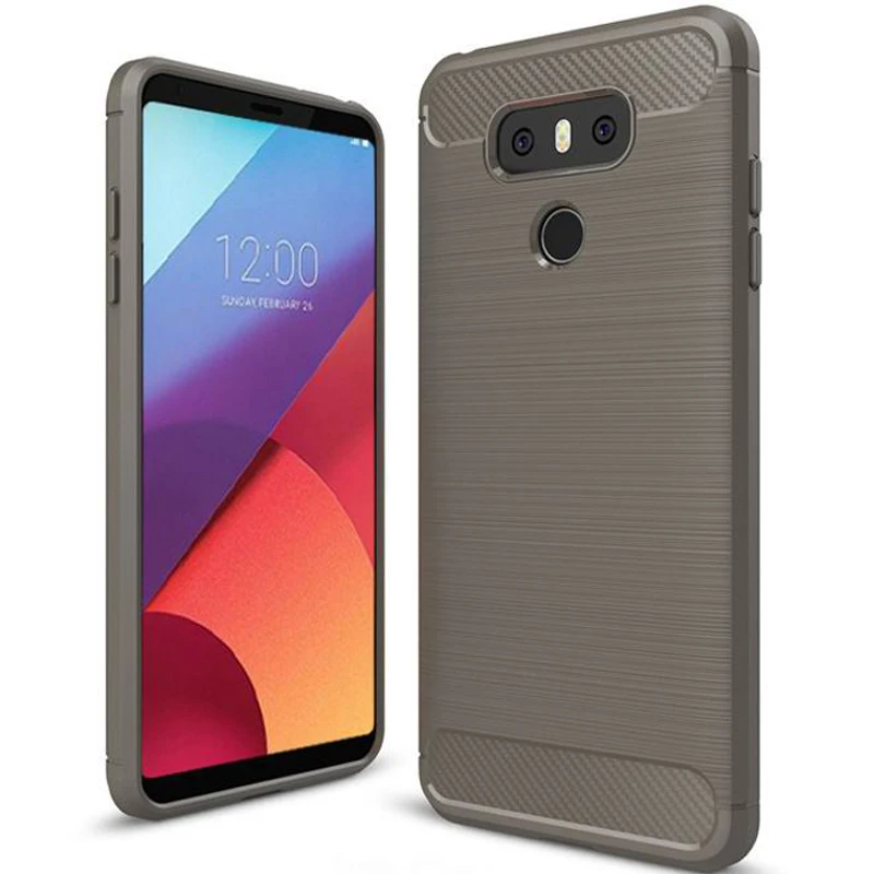 360 всего тела защитный для LG G6 случае Роскошные углеродного волокна текстуры