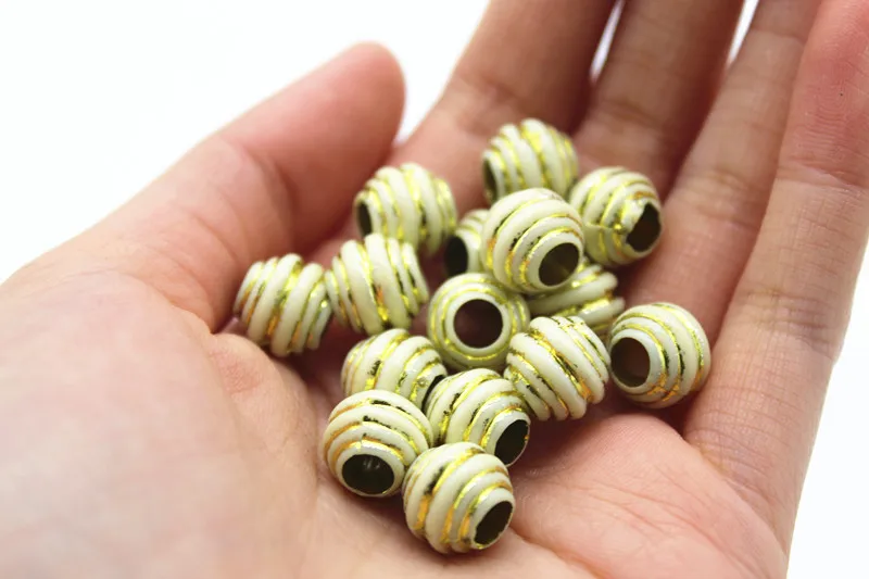 20 шт. акриловые бусины для волос косичек большая дыра дредлоки кольца плетения