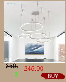 Modern led Chandeliers for Kitchen Dining Room Living Room Suspension luminaire White/Black Aluminum Hanging Chandeliers avize