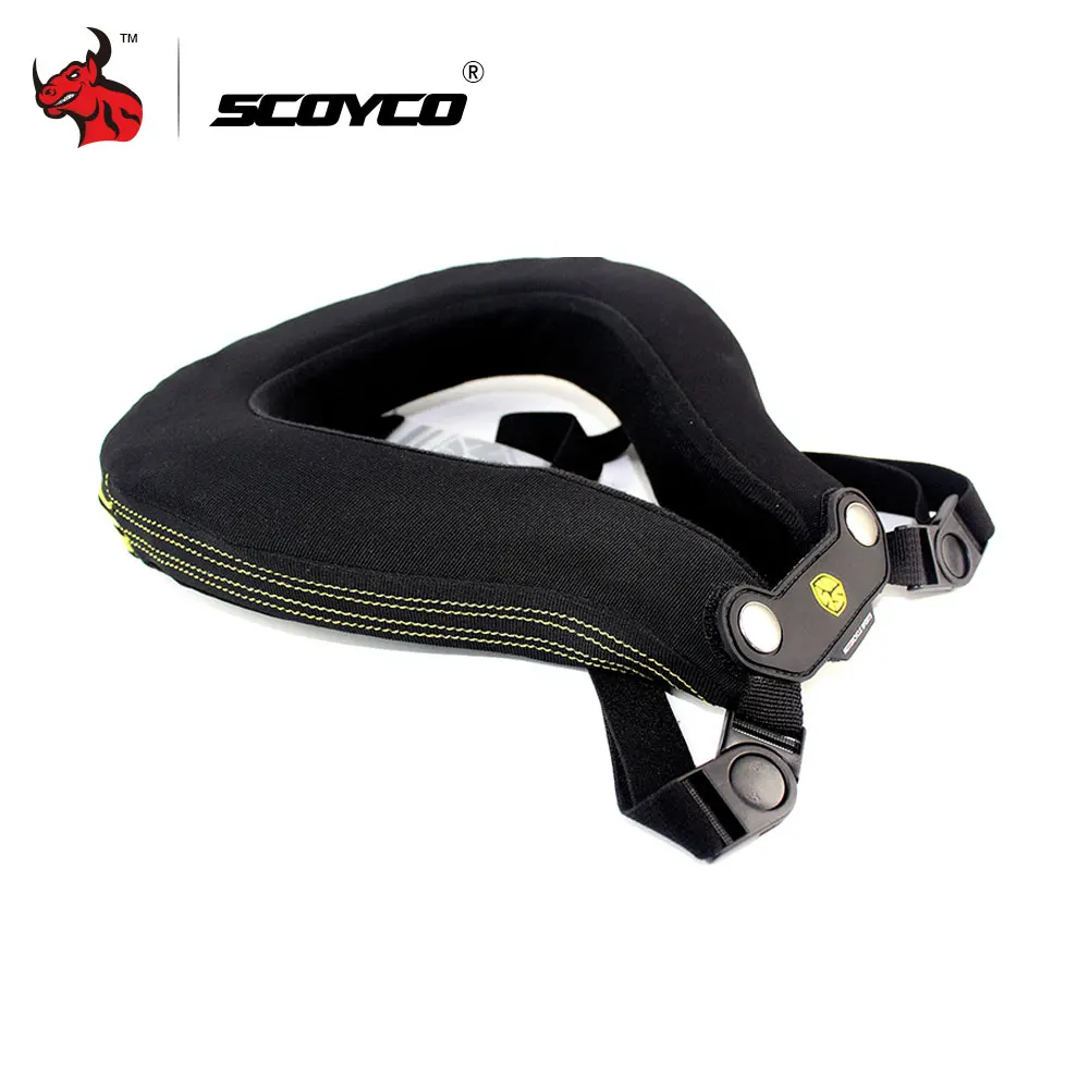 SCOYCO мотоциклетная защита для Шеи Горный квадроцикл MTB велосипед на дальние расстояния гоночный защитный фиксатор мотокросса защита шеи черный