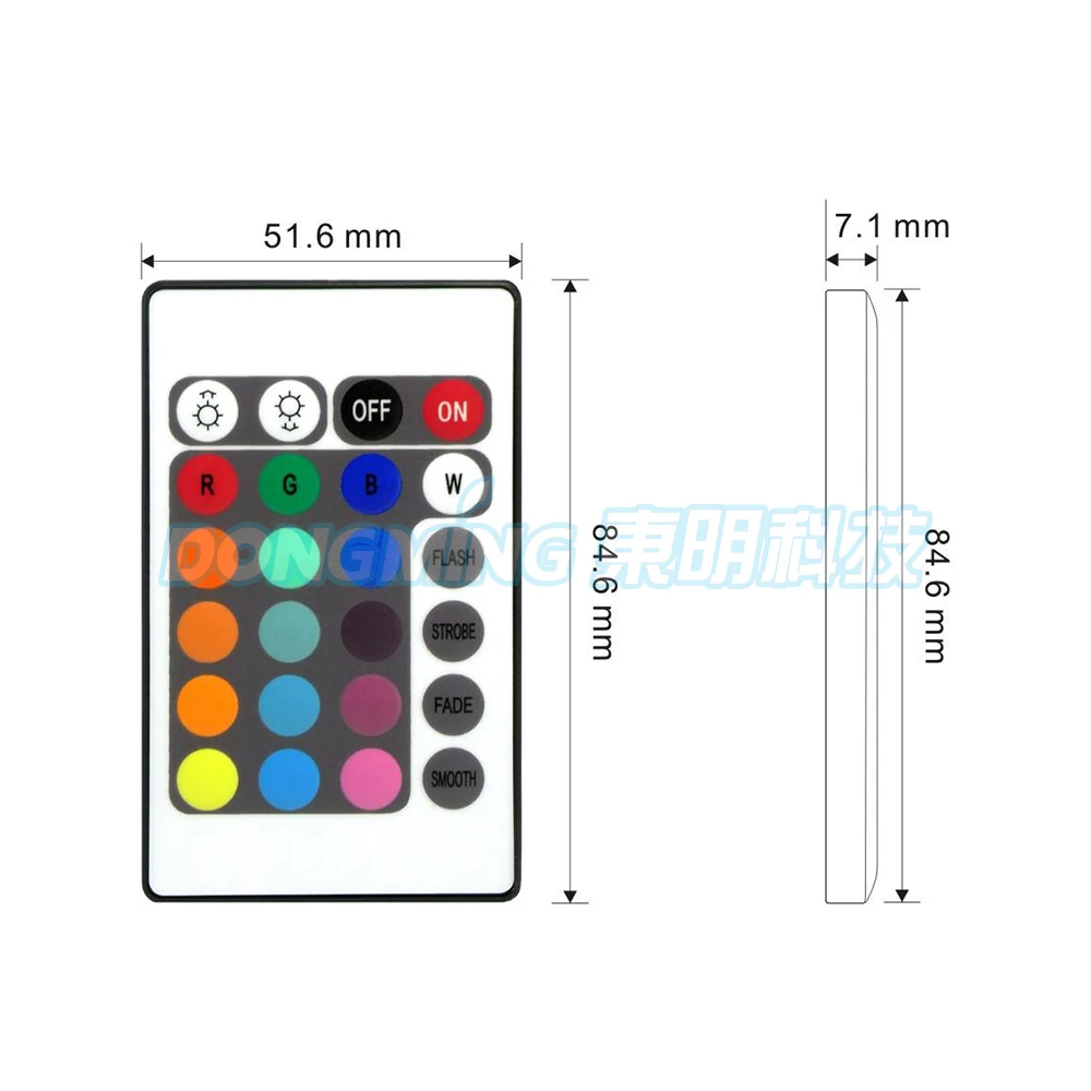 New arrival Mini 24Key IR Remote Controller For 3528 5050 RGB LED Light Strip White rgb remote controller for lower price | Освещение