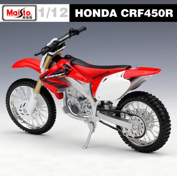 Maisto 1:12 Масштаб Honda CRF450R мотоцикл гонка литья под давлением Мотокросс сплав металлический мотоцикл модель ручной работы для детей игрушки