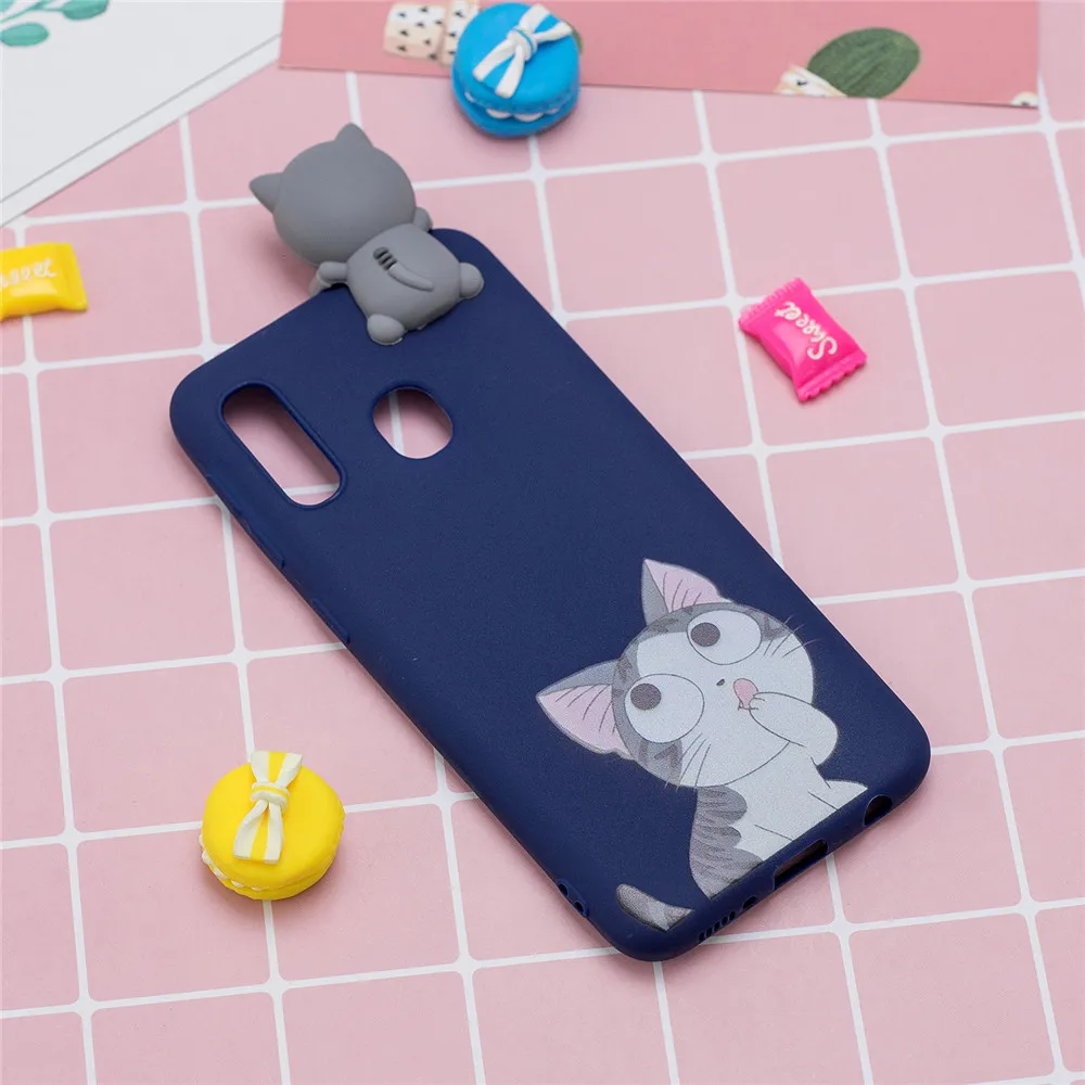 Силиконовый чехол для Samsung Galaxy A20e A20E A202F A202 A 20e мягкие чехлы из ТПУ с 3D игрушкой