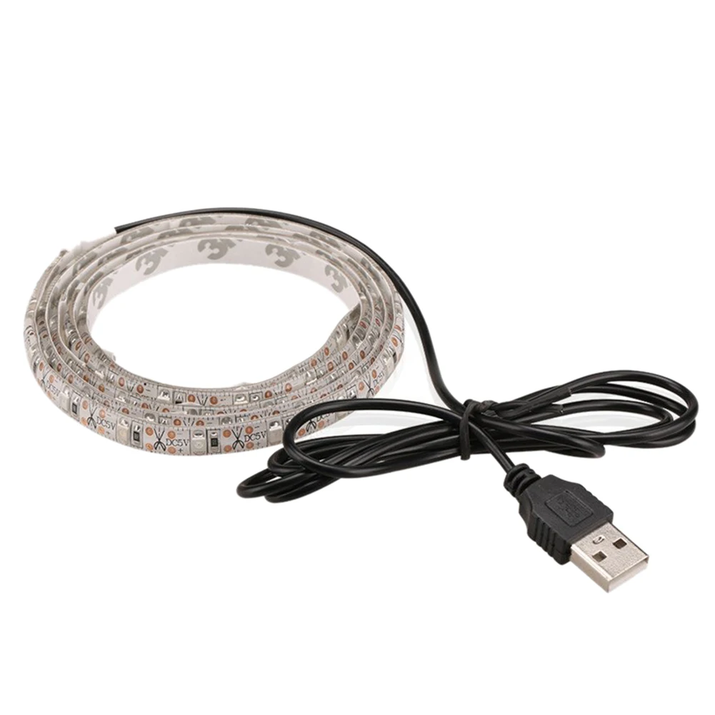 60LED световая полоса водонепроницаемый IP65 1 м USB кабель порт для ТВ/ПК/ноутбука