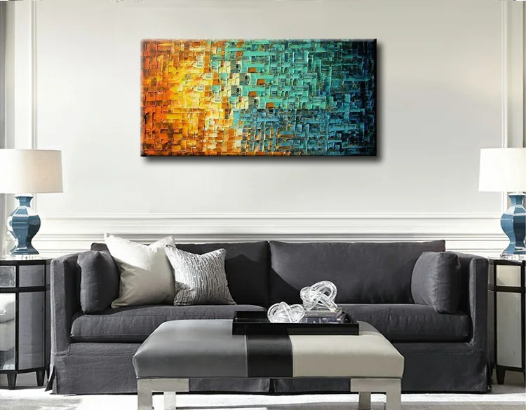 Everfun Книги по искусству 100% ручная роспись Большой Картины Настенный декор холст