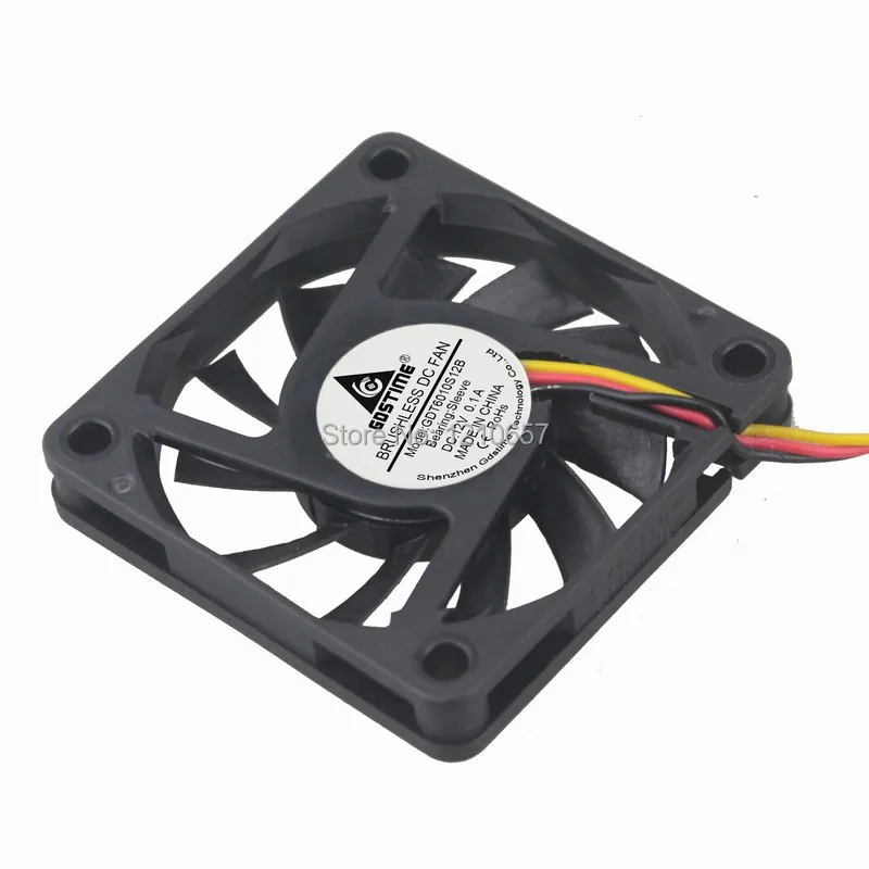 Промышленный вентилятор Gdstime бесщеточный охладитель 3 контакта 12 В постоянного