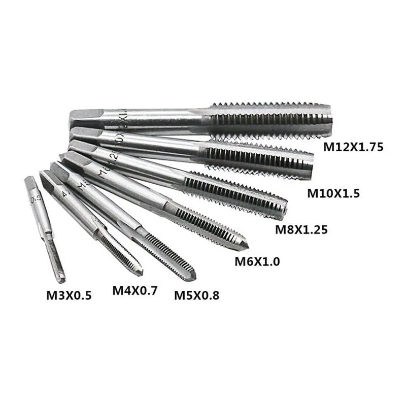 M3-M8/M12 6/8 шт. ручной винт нитки метрической зажигания Нажмите комплект M3-M12 с разводной ключ