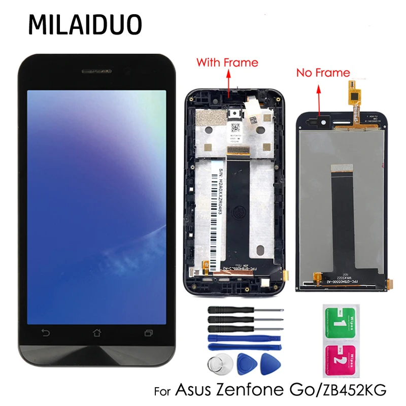ЖК-дисплей для Asus Zenfone GO ZB452KG X014D полноразмерный сенсорный экран стекло дигитайзер