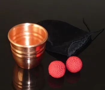 Супер медная отбивная чаша (диаметр 7 см) магические фокусы Кубок и шары крупным планом реквизиты магнитные