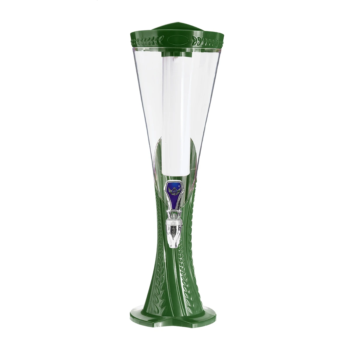 green 1.5L машина пивной контейнер Pourer бар лед ядро пиво коктейль напиток диспенсер машина контейнер Pourer Бар Инструмент пивная башня - Цвет: green