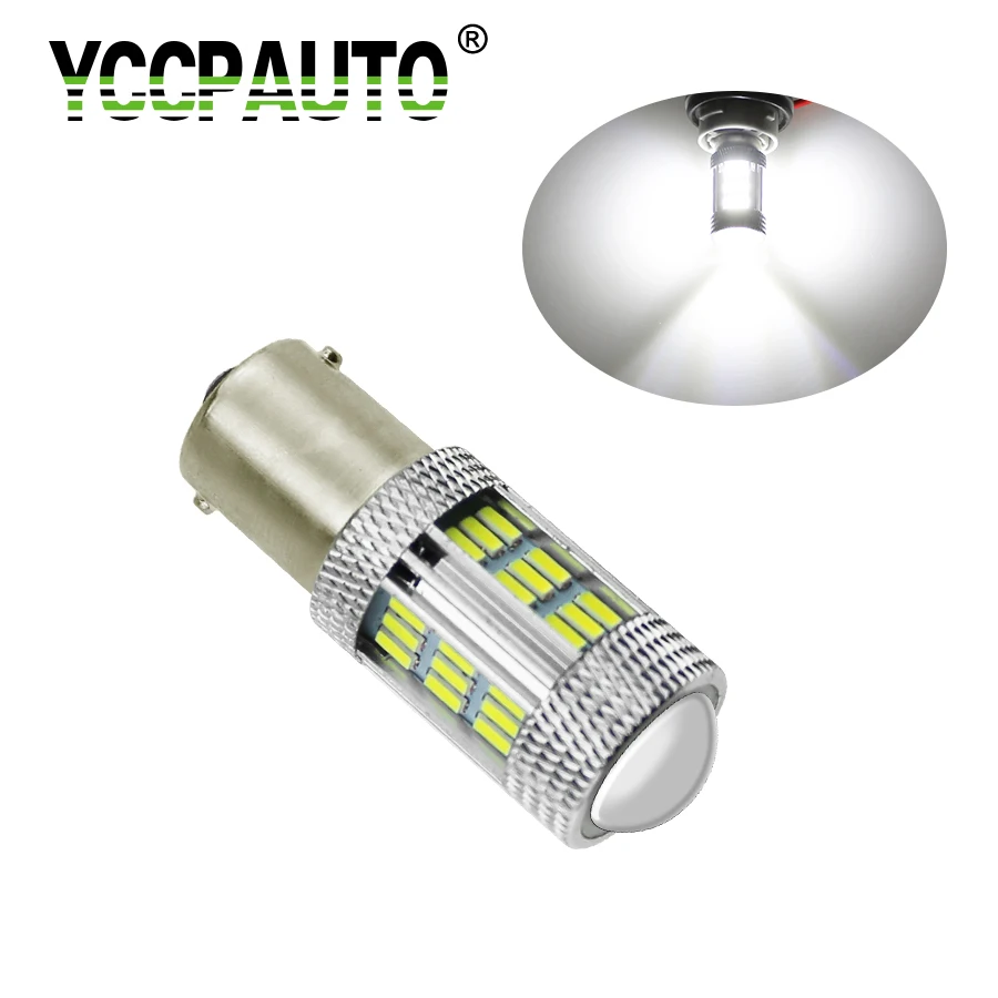 Gfoloza Белый 1156 BA15S светодиодный сигнал поворота задние стоп сигналы 4014 45SMD