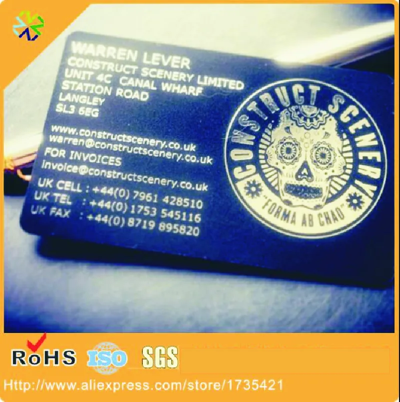 (1000pcs/lot)High end plastic pvc business card
