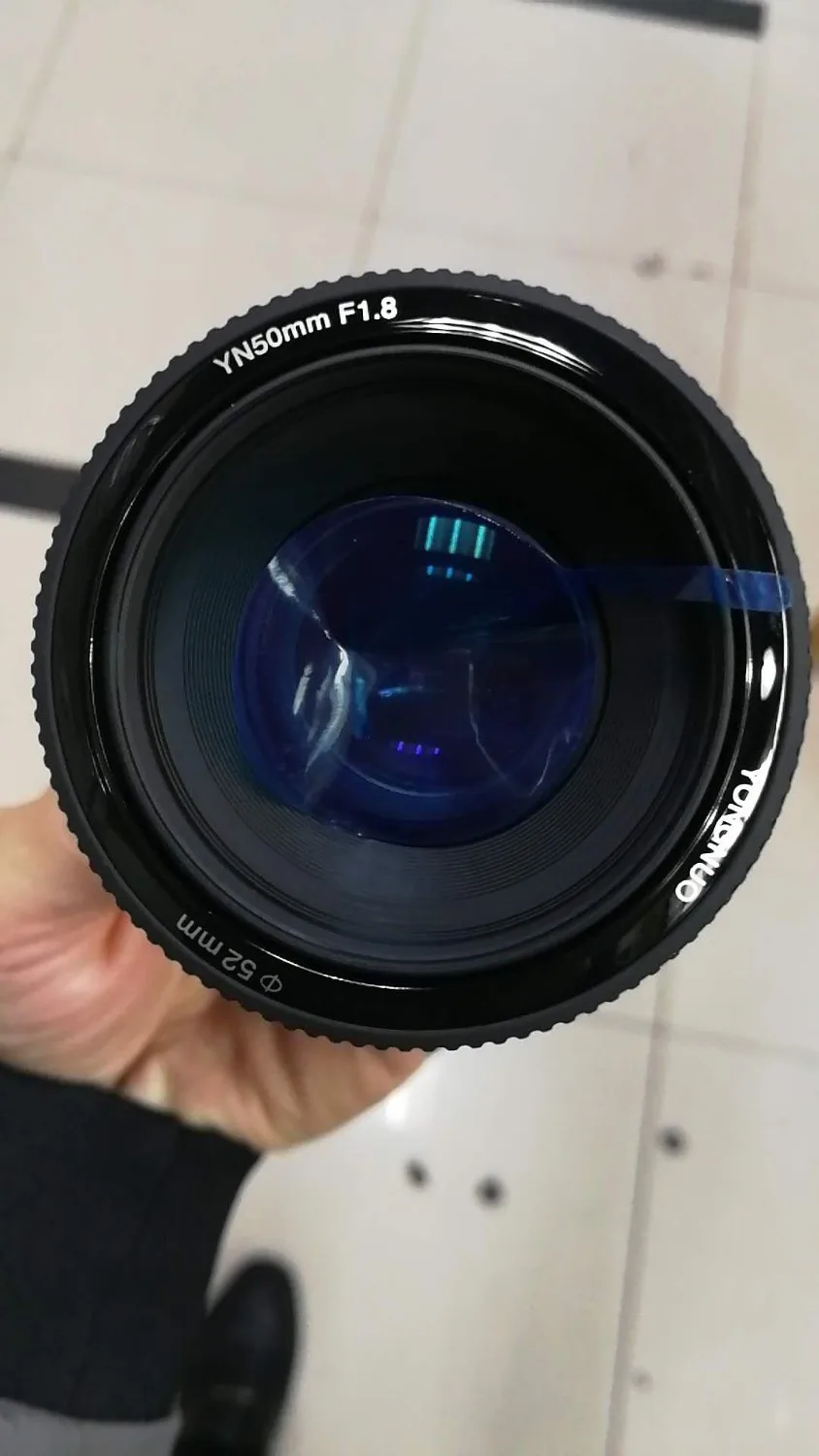 Объектив YONGNUO YN50mm F1.8 YN EF 50 мм объектив YN50 апертура с автофокусом для зеркальных