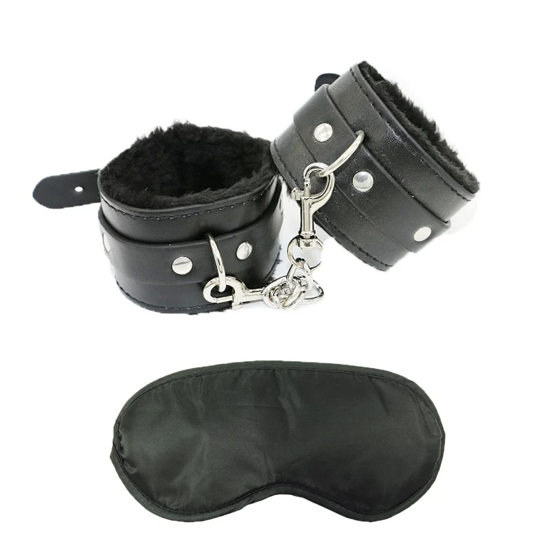 Бесплатная маска для глаз набор бондажа игрушки с наручниками эротические