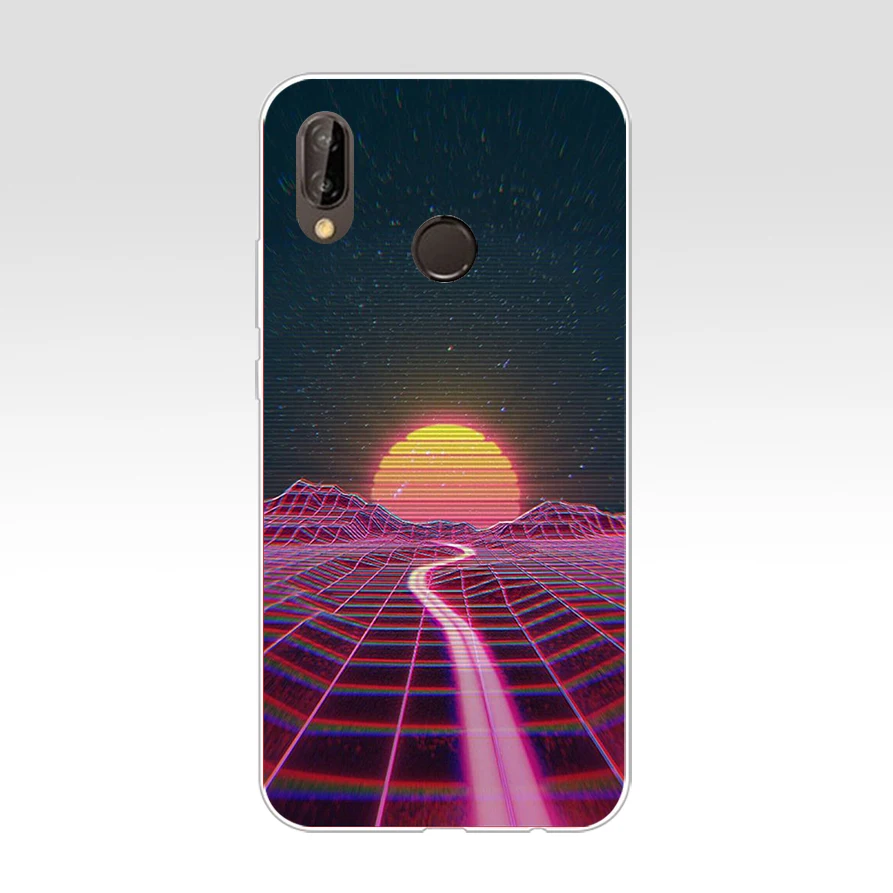 179FG Vaporwave эстетика Мягкий Силиконовый ТПУ чехол для huawei Mate P20 P30 LTE Pro Y6 Y7 2019 |