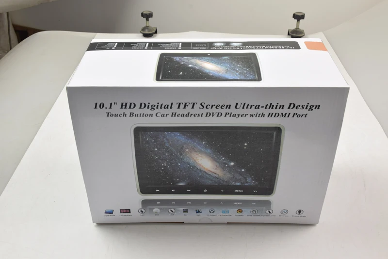 XST 2 шт. 10,1 дюймов 1024*600 Автомобильный подголовник монитор dvd-плеер USB/SD/HDMI/IR/FM TFT lcd Сенсорная Кнопка 32 бит игровой пульт дистанционного управления