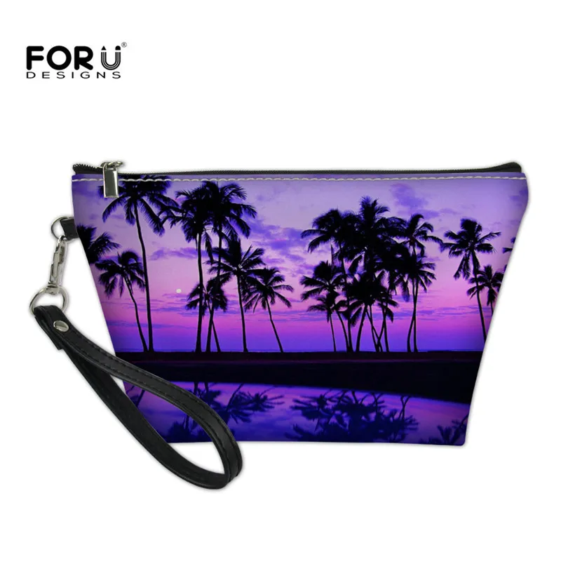 Кошелек FORUDESIGNS с пальмовым деревом органайзер чехол для косметики Женская