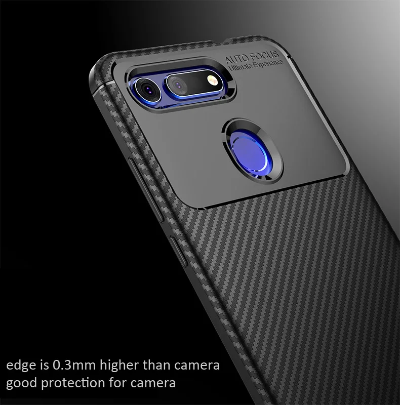 Чехол из углеродного волокна для huawei Honor 20 Pro View 20, ТПУ, силиконовая Матовая защитная накладка из волоконной ткани