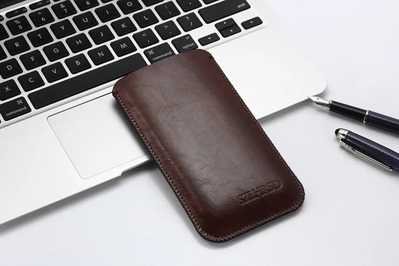 Dark brown SZLHRSD ультра-тонкий рукав чехол, Винтажный чехол из микрофибры для Apple iPhone XS XR 8 7 Plus 6s - Цвет: Dark brown