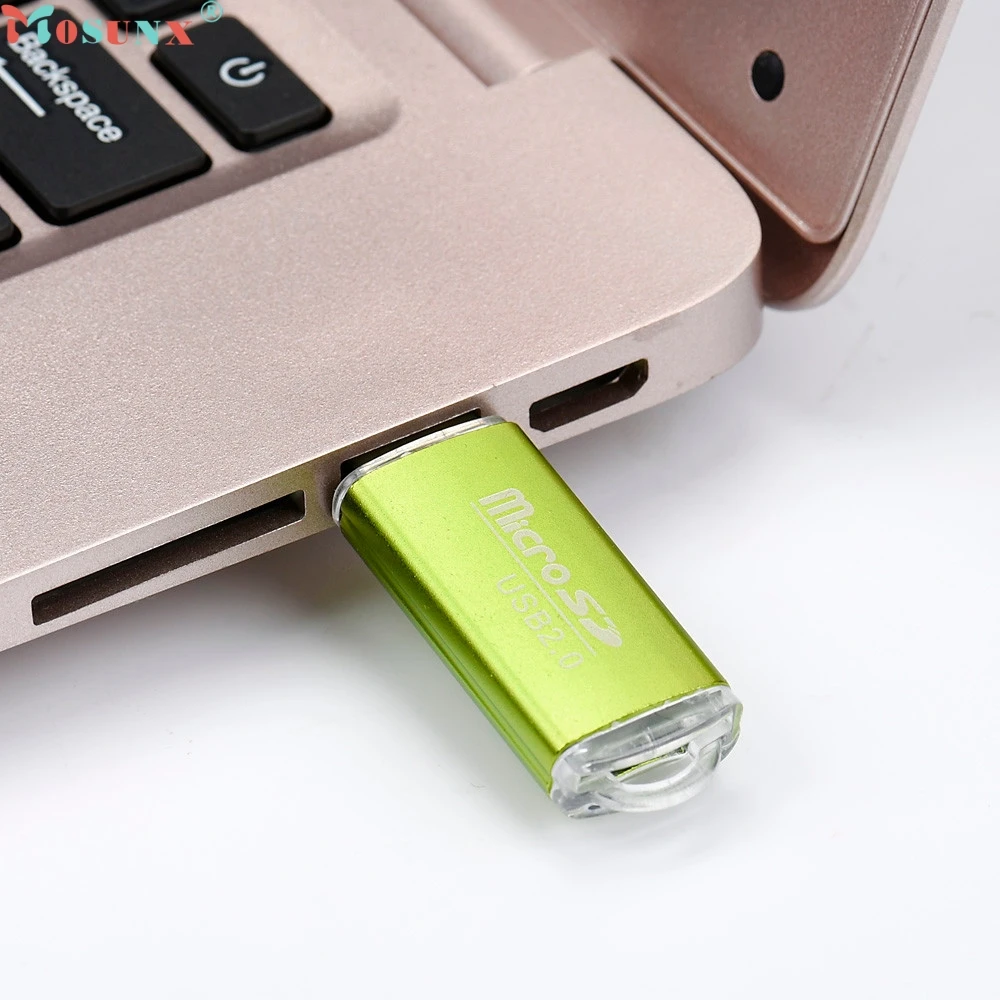 Mosunx Simplestone портативный USB 2,0 адаптер Micro SD SDHC считыватель карт памяти 0307
