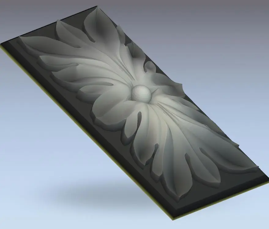 

3d model relief for cnc in STL file format rosette_23