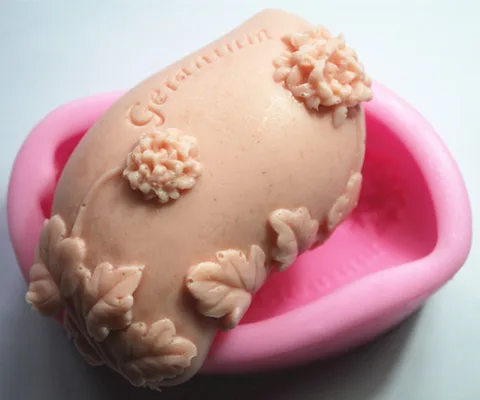 Силиконовая форма для мыла Geranium ручная работа|silicone soap mold|craft moldshandmade mold |