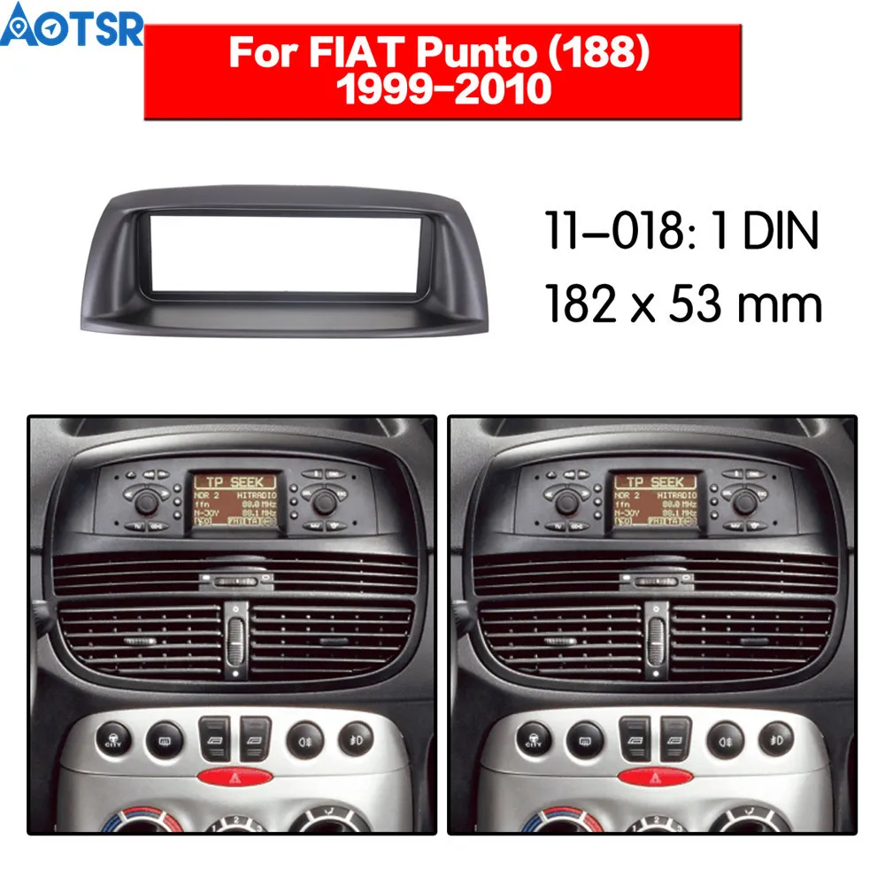 Автомобильный радиоприемник Fascia 1 Din комплект рамы для FIAT Punto (188) 1999-2010 отделка