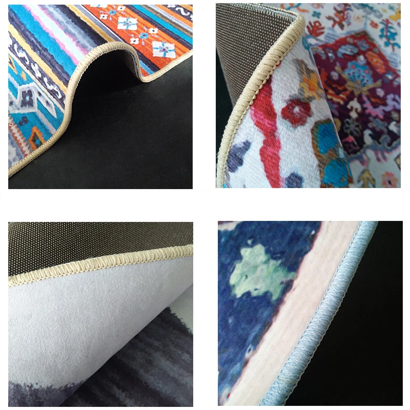 Современный ковер для спальни Европейский ретро 3D стерео цветочный принт ковры и