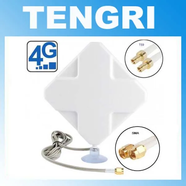 35dBi 4G антенна с разъемом TS9 CRC9 SMA для Huawei E392 E398 E589 E5372 E5375 E5756 E5776 | Компьютеры и офис
