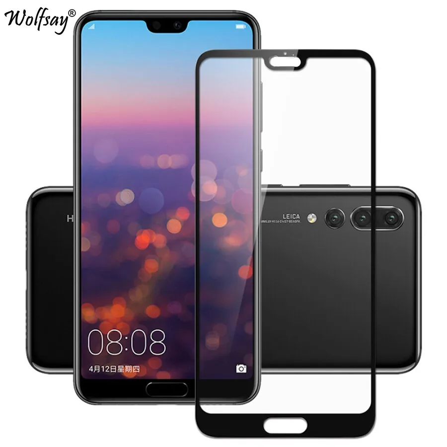 2 шт. P 20 Pro стекло Huawei P20 защита для экрана закаленное Plus + Полное покрытие
