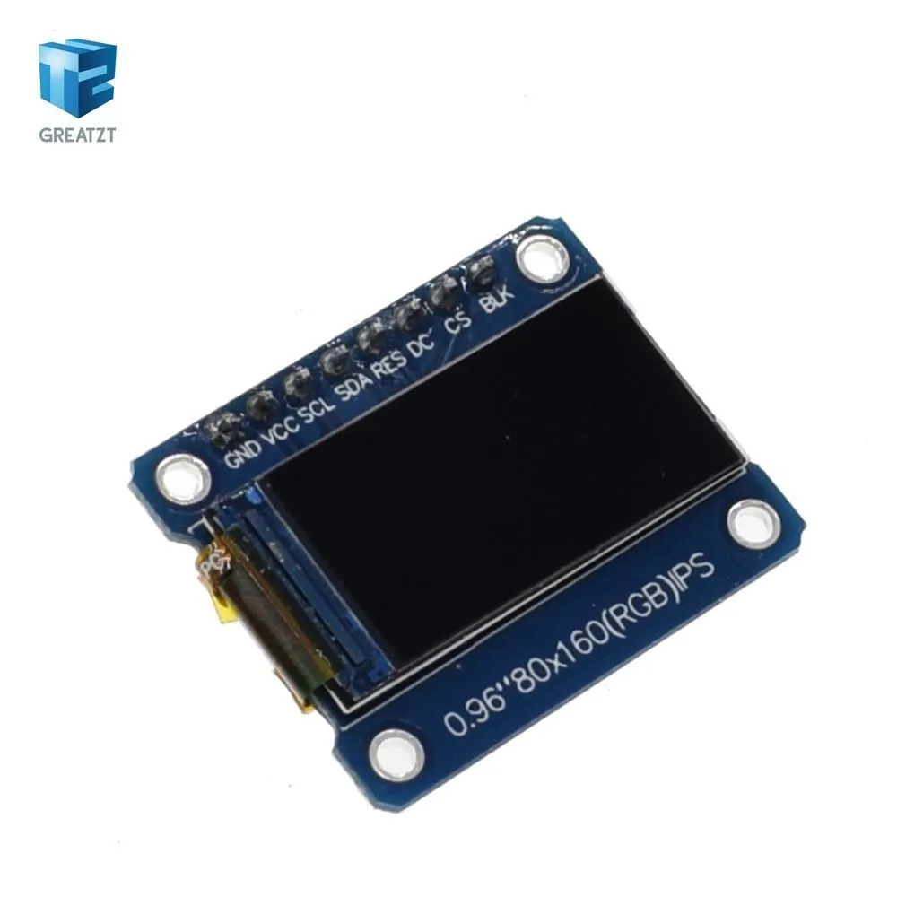 TFT дисплей 0,96/1,3 дюймов ips 7P SPI HD 65K полноцветный ЖК-модуль ST7735 Привод IC 80*160(не OLED) для Arduino