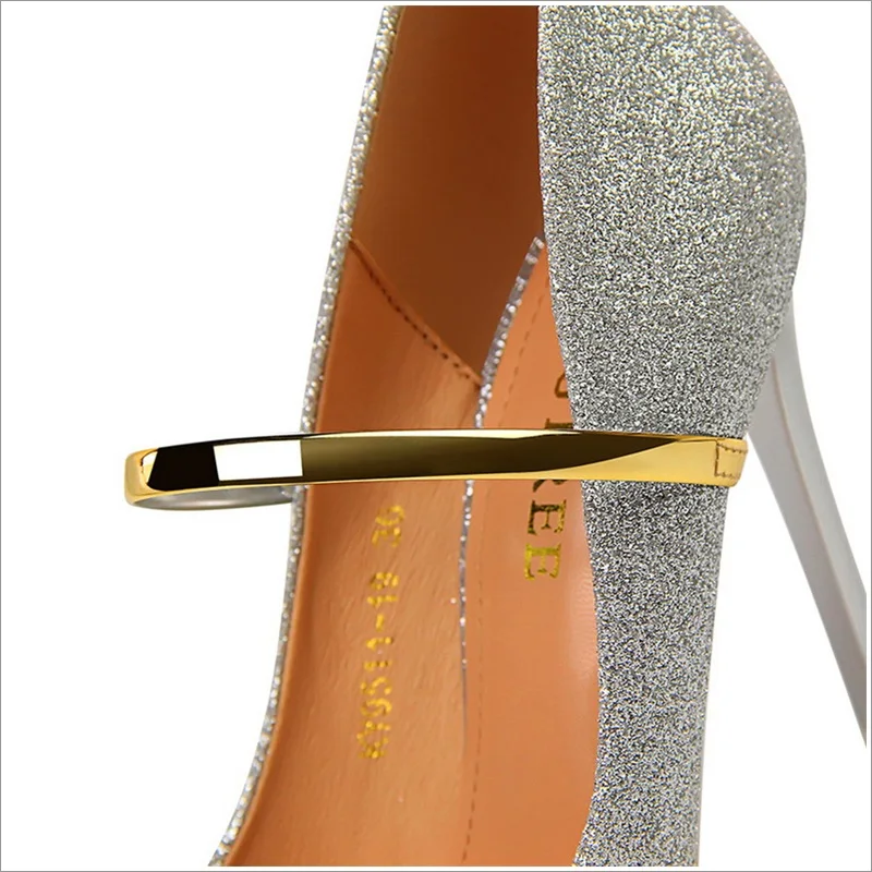 Новинка женская обувь из расшитой блестками ткани золотистые туфли-лодочки на