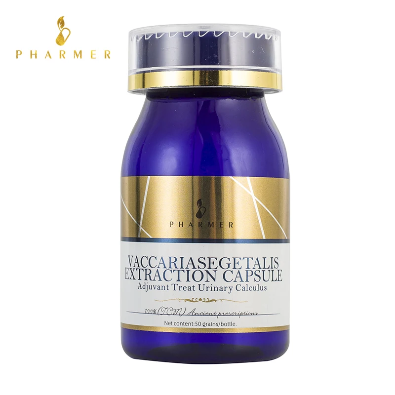

Pharmer Vaccariasegetalis Extraction Capsule, Adjuvant Help Urinary Calculus,Help Lower abdominal pain, paroxysmal colic, 50pcs