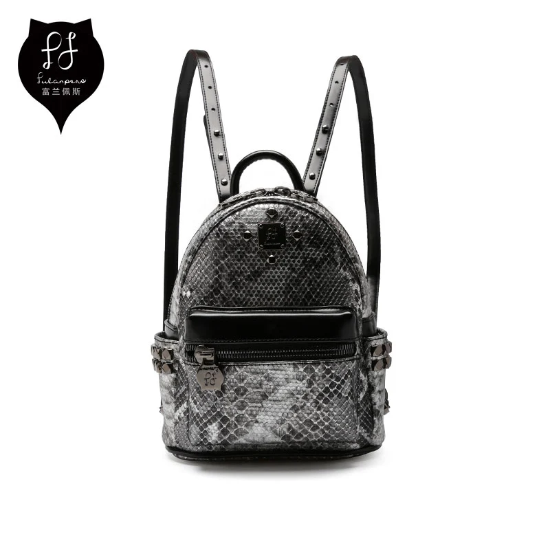 FULANPERS 2018 NEW Backpack female Fashion trend Snake pattern women's backpack high quality Mochila feminina Backpacks | Багаж и