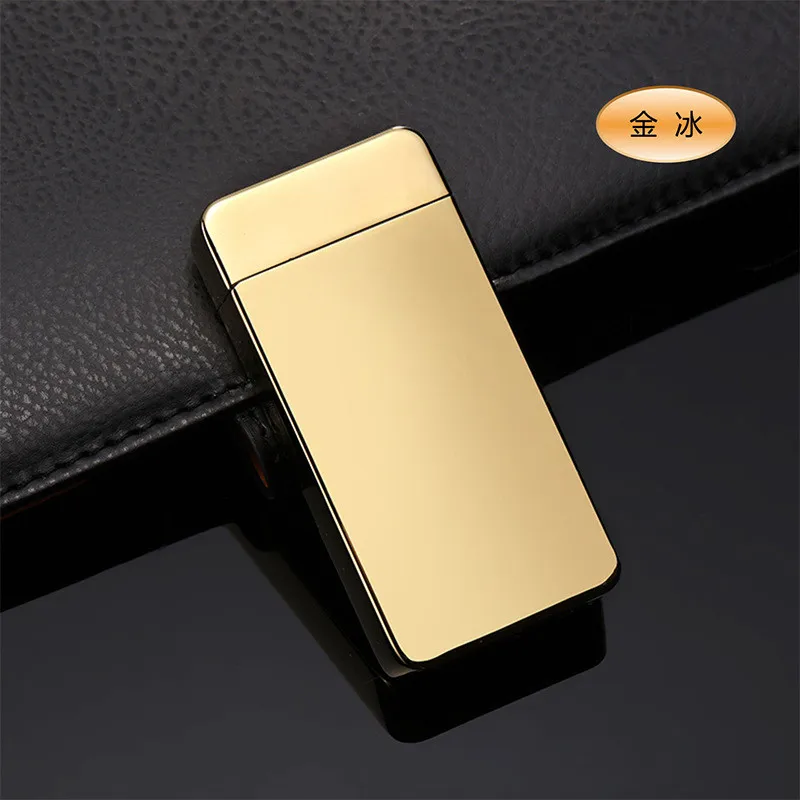 Двойной крест дуга электронная USB Зажигалка металлическая зарядка ветрозащитные, импульсные электрические зажигалки оптом более выгодные - Цвет: 4