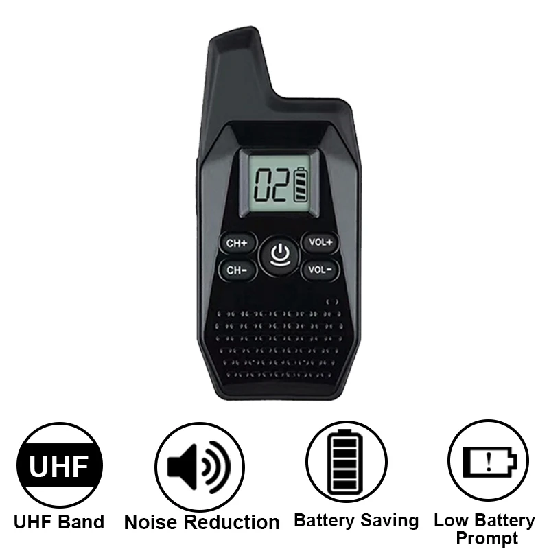 DAYTECH Мини Walkie Talkie детское радио 1,5 км Портативное двухстороннее аудио радио для детей легкое в эксплуатации