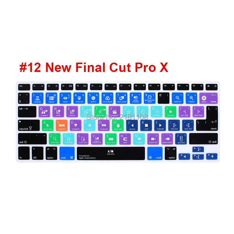 Ableton Live Logic Pro X Avid Pro инструменты ярлык клавиатуры Обложка кожи для Macbook Pro Air retina 13 15 17