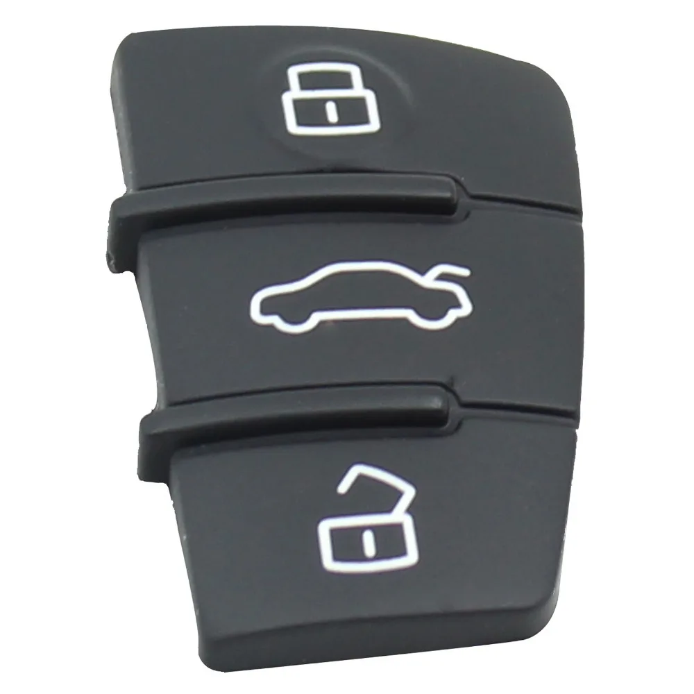 3 ремонта кнопок Fix Remote Key Case Fob резиновая накладка для Audi A3 A4 Allroad A5 A6 Avant A8 новый