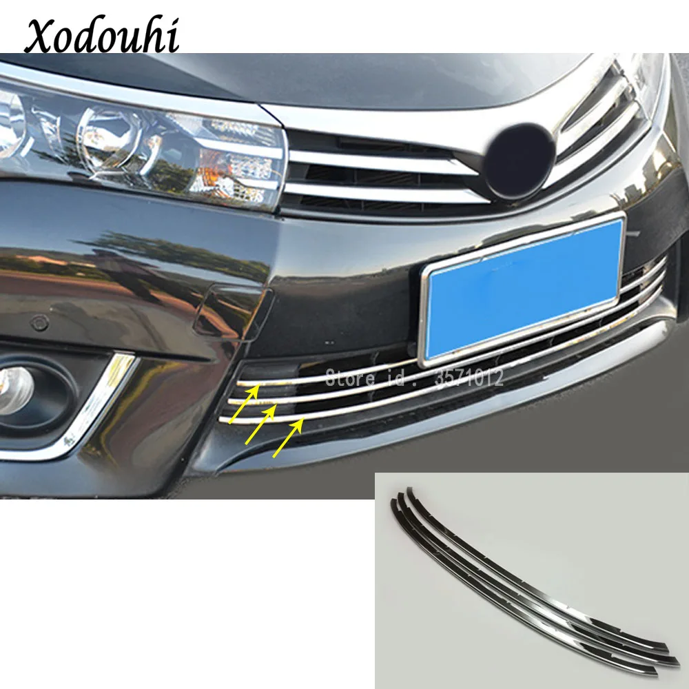 Для Toyota Corolla Altis 2014 2015 2016 защита кузова автомобиля Стайлинг нержавеющая сталь