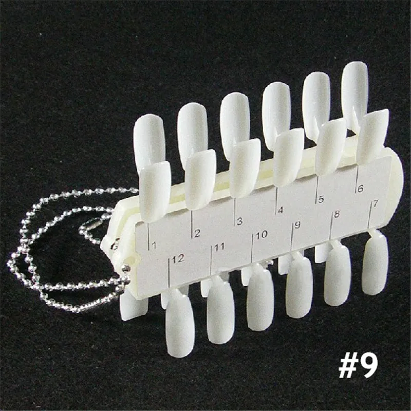 Цветные маникюрные карты инструменты для демонстрации ногтей прозрачные белые