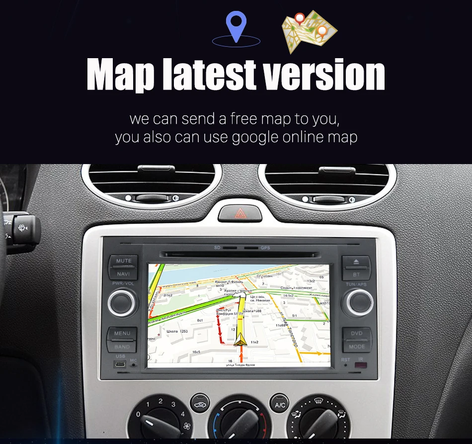 Eunavi Android 9,0 ips 2 Din автомобильный DVD для Ford Mondeo S-Max Focus C-MAX Galaxy Fiesta Transit Fusion мультимедийный плеер 2G+ 32G